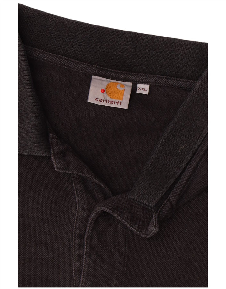 Мужская рубашка-поло Carhartt 2XL, черный хлопок