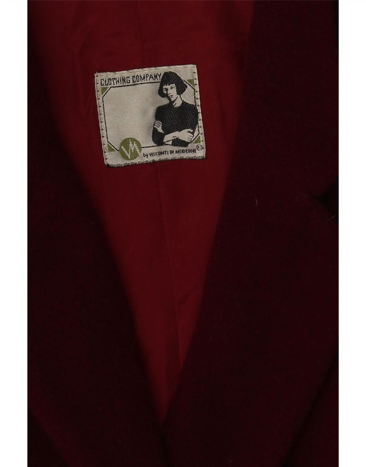 Женский пиджак Duca Visconti Di Modrone UK 14 средний бордовый