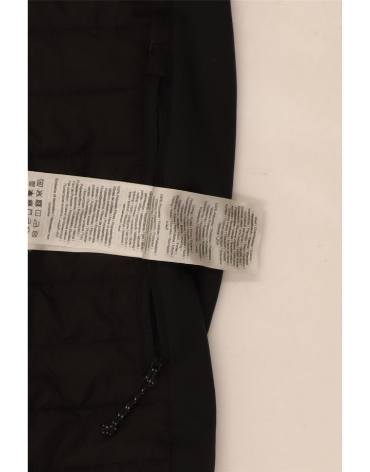 Мужской утепленный жилет Jack & Jones UK 40, большой черный полиэстер с цветными блоками