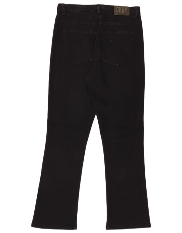 Женские джинсы DKNY Bootcut US 10, большие размеры W30 L30, черный хлопок