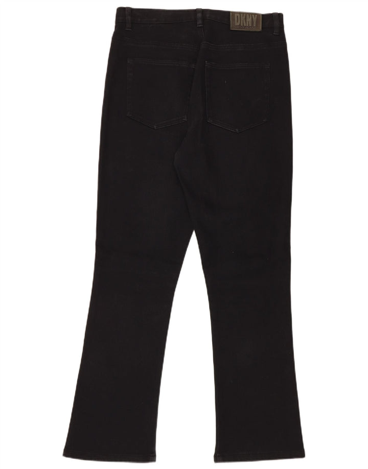Женские джинсы DKNY Bootcut US 10, большие размеры W30 L30, черный хлопок