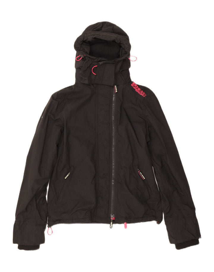 Женская ветровка с рисунком Superdry UK 14, средний черный