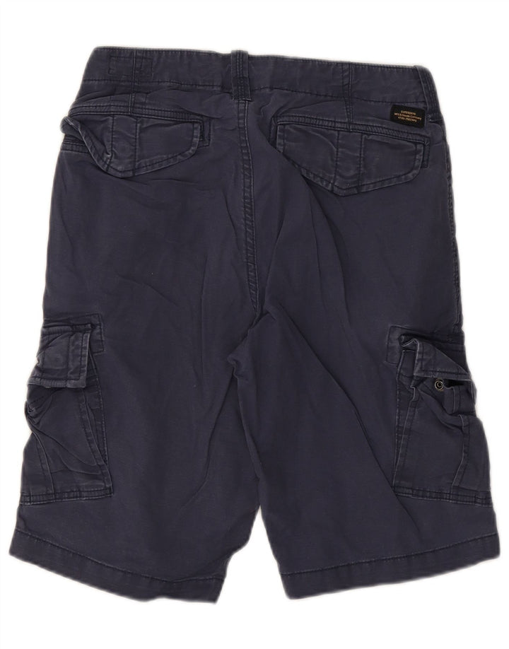 Мужские шорты-карго Superdry W28, маленькие, темно-синие