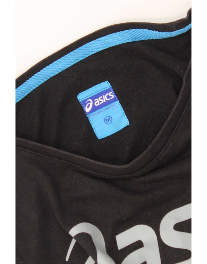 Женская футболка с рисунком Asics Top UK 12, средний черный