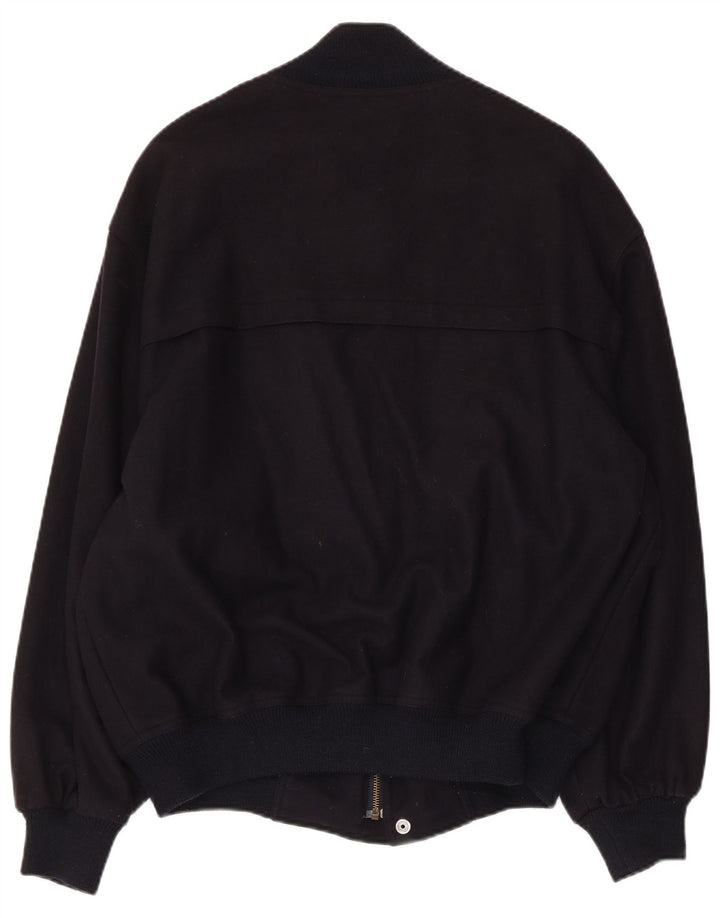 Мужской бомбер WHITE SAILS IT 54 2XL Темно-синий, шерсть