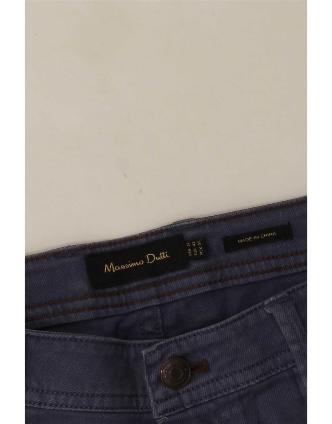 Мужские прямые джинсы Massimo Dutti EU 42, большие W32 L30, темно-синие