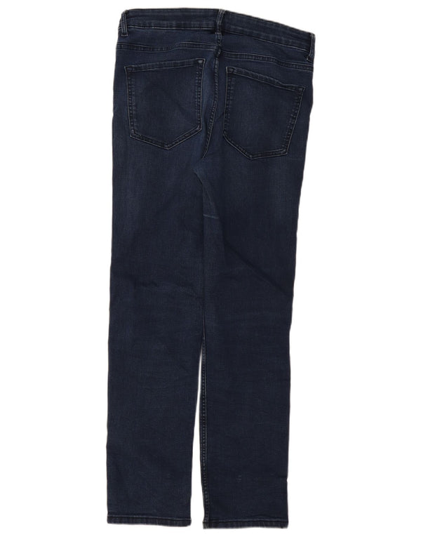 Женские прямые джинсы Marks & Spencer UK 12 Medium W30 L28 Темно-синие