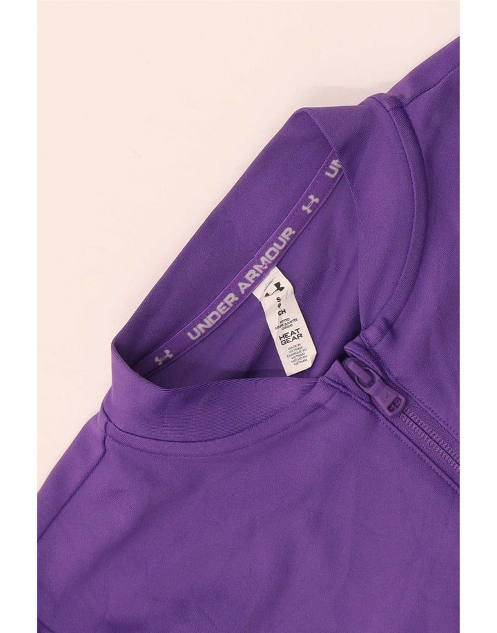 Женский укороченный спортивный костюм-пуловер Under Armour UK 10, маленький фиолетовый