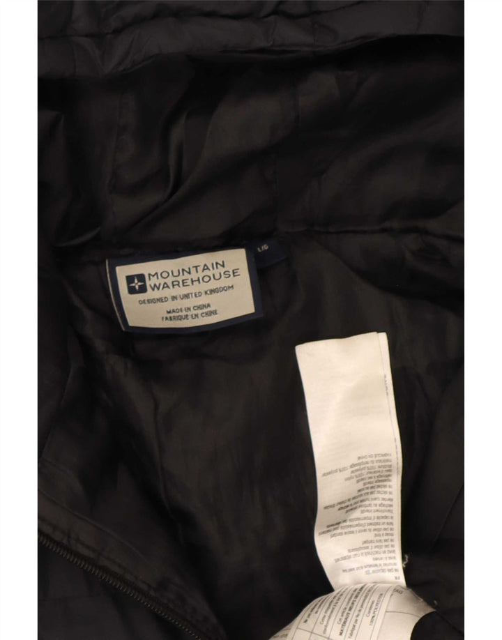 Мужская утепленная куртка с капюшоном Mountain Warehouse UK 40, большая черная нейлоновая ткань