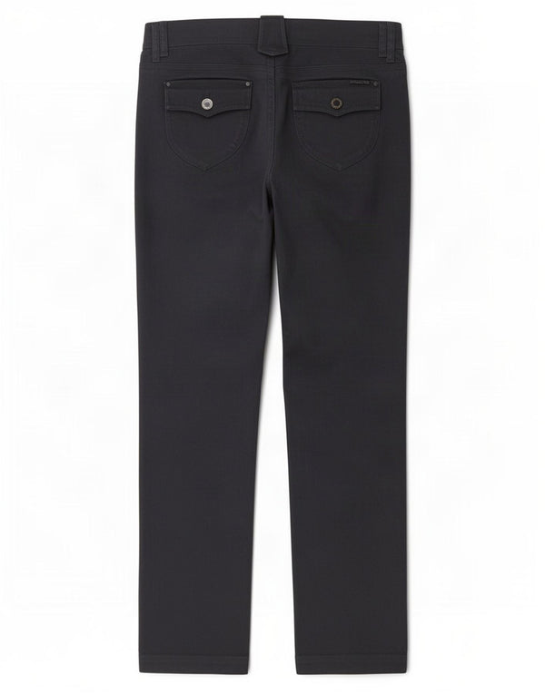 Женские прямые повседневные брюки Massimo Dutti EU 42, большие W32 L33, темно-синие
