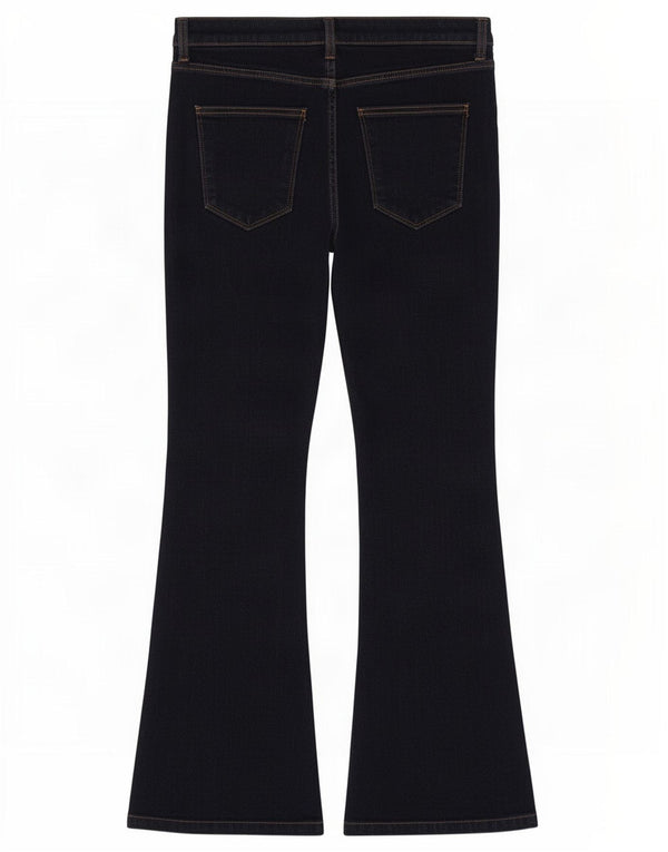 Женские расклешенные джинсы Zara EU 42, большие W32 L30, темно-синие, хлопок