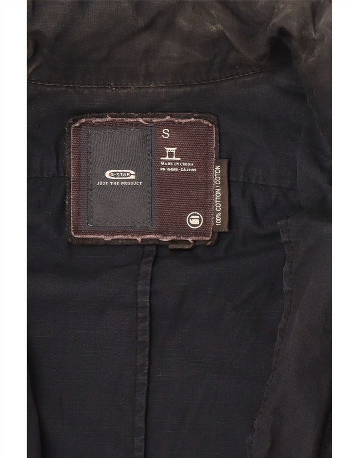 Мужская куртка G-Star в стиле милитари, маленькая, темно-синяя, хлопковая