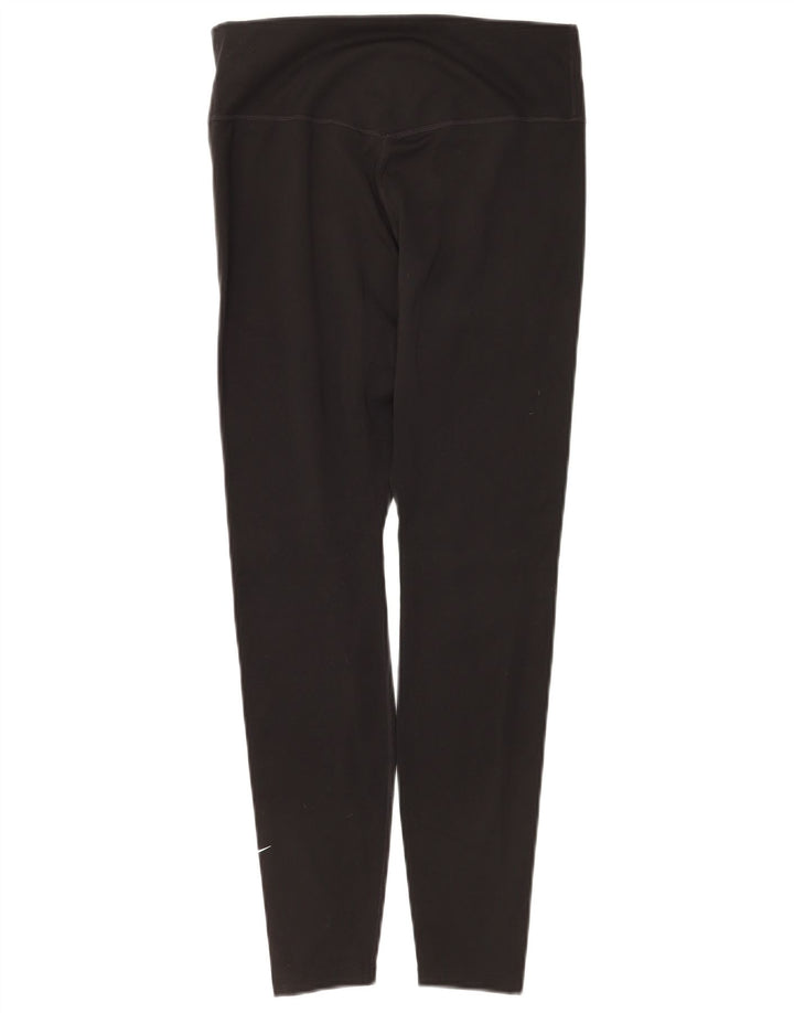 Женские леггинсы Nike UK 12, средний черный полиэстер