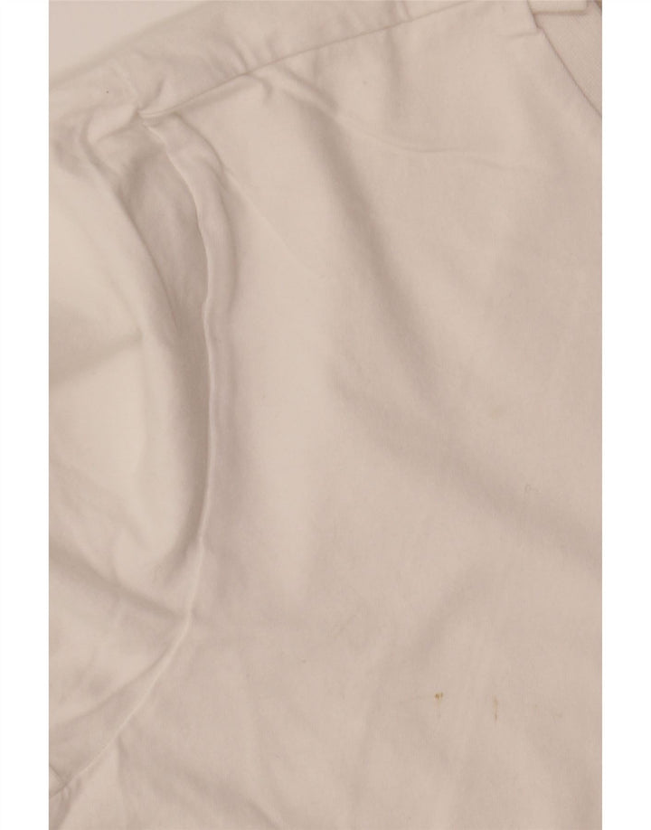 ADIDAS Mens T-Shirt Top Small White Cotton Vintage Adidas and Second-Hand Adidas from Messina Hembry 