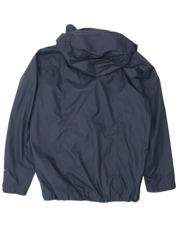 Мужская ветровка с капюшоном The North Face UK 40, большая темно-синяя