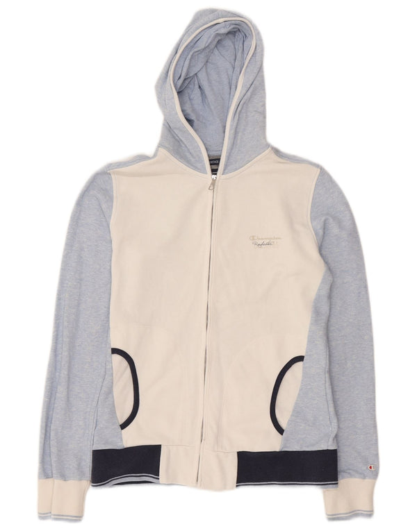 Женский свитер с капюшоном и молнией Champion Heritage Fit UK 14, средний синий цвет