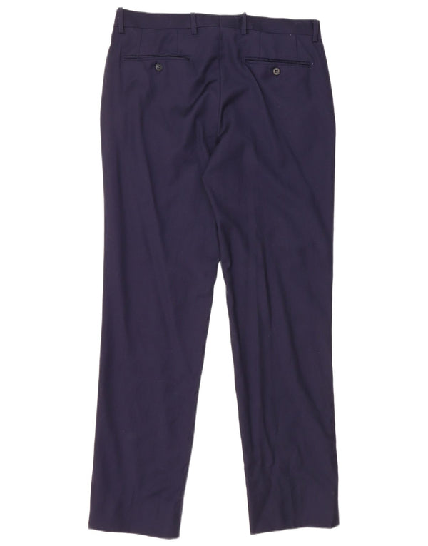 Мужские узкие брюки London Fog W32 L32, темно-синяя шерсть