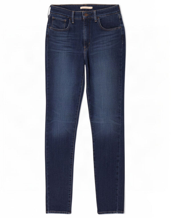 Женские джинсы скинни Levi's 721 с высокой посадкой W29 L30 Темно-синие хлопковые