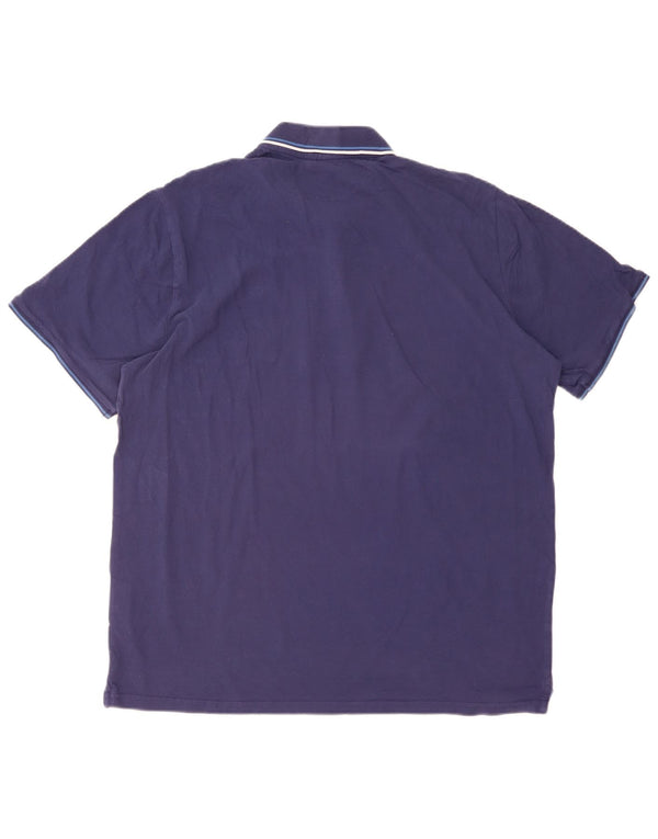 Мужская рубашка-поло CHAMPION 4XL, темно-синяя, хлопок