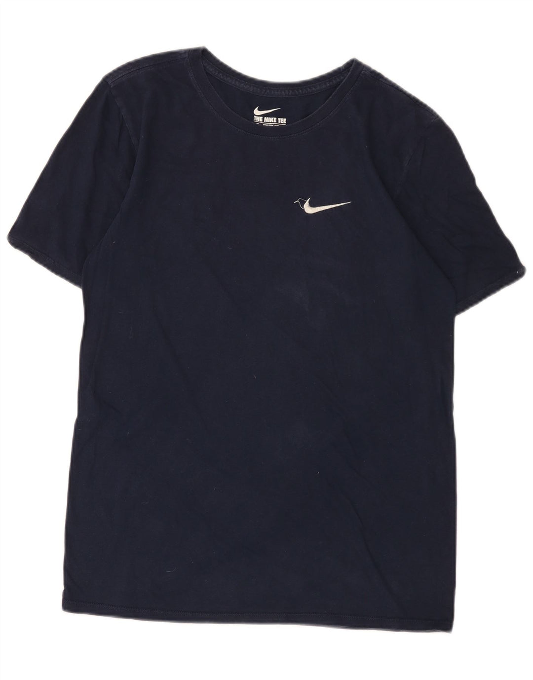 Мужская футболка спортивного кроя Nike, маленький темно-синий хлопок