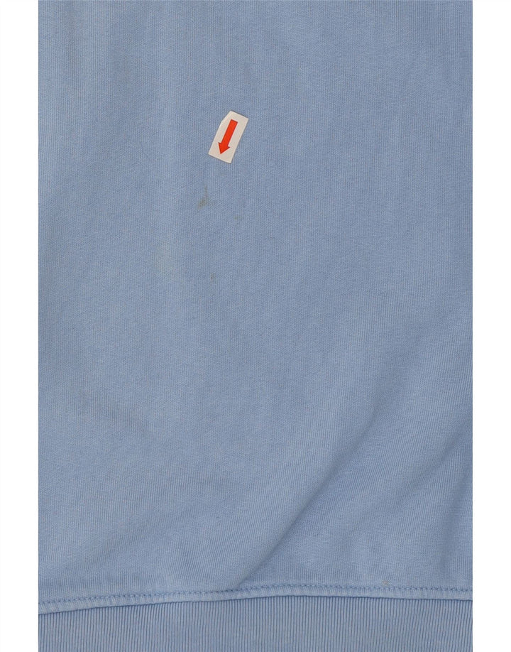 Crew Clothing Мужской свитер-джемпер большого синего цвета из хлопка