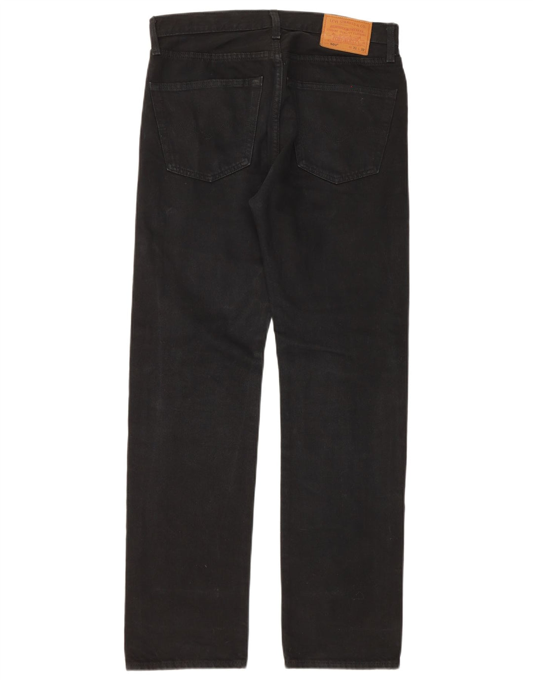 Мужские прямые джинсы Levi's 501 W31 L32, черный хлопок