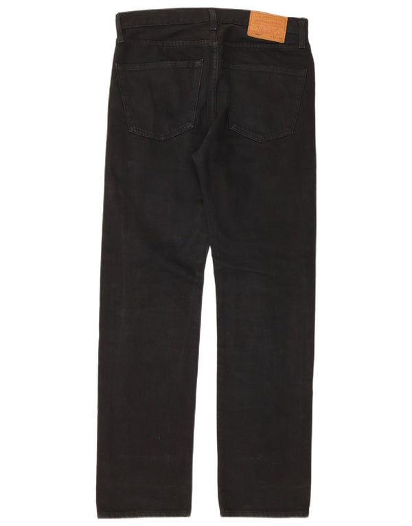 Мужские прямые джинсы Levi's 501 W31 L32, черный хлопок