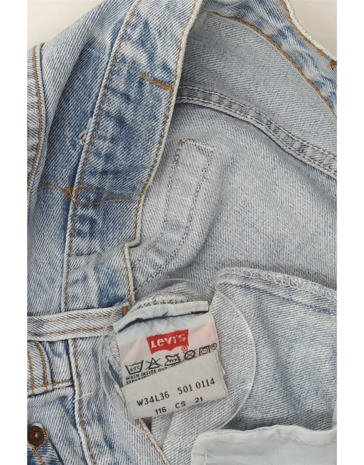 Мужские прямые джинсы Levi's W34 L36 синие, хлопок