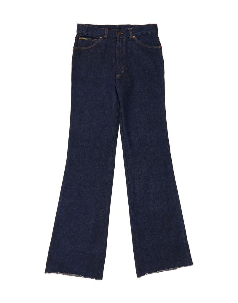 CARRERA Womens High Waist Flared Jeans IT 48 XL W32 L37 Navy Blue Cotton Vintage Carrera and Second-Hand Carrera from Messina Hembry 