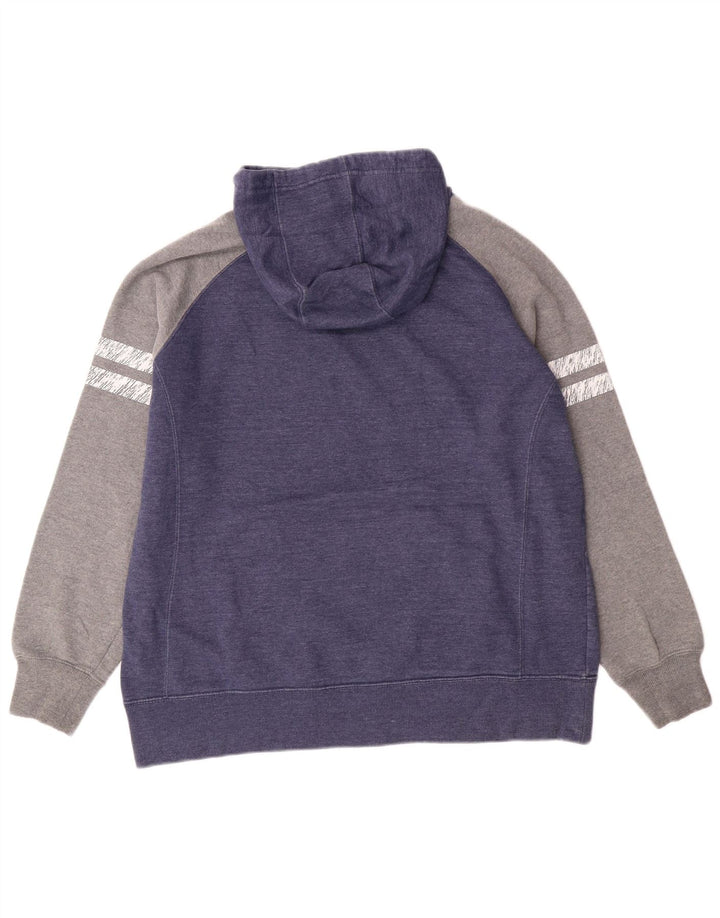 Женский джемпер с капюшоном НФЛ Сиэтл Сихокс, Великобритания, размер 18, темно-синий, с цветными блоками