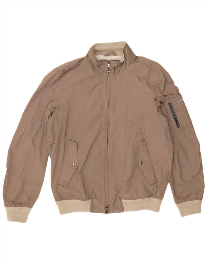 Мужская куртка-бомбер Woolrich UK 42 XL, полиэстер бежевого цвета