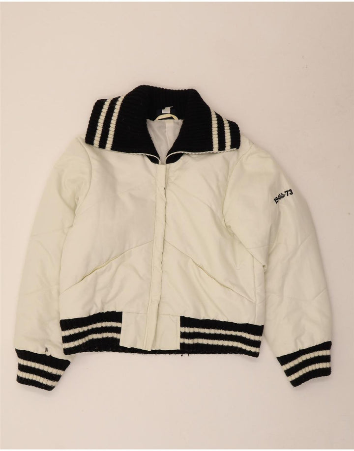 Женская стеганая куртка ARIZONA UK 14, большой кремовый цвет, полиамид с цветными блоками