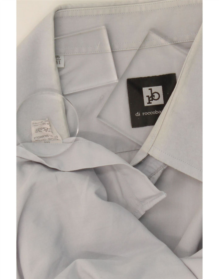 ROCCOBAROCCO Mens Shirt Size 16 41 Large Grey Cotton Vintage Roccobarocco and Second-Hand Roccobarocco from Messina Hembry 