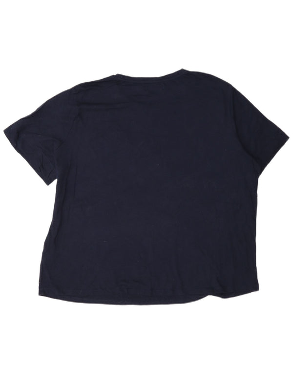 Женская футболка Ralph Lauren Top UK 20 2XL Темно-синий хлопок