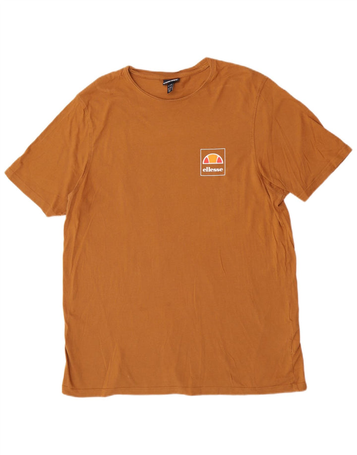 Ellesse Женская футболка с рисунком Топ 2XL Коричневый хлопок