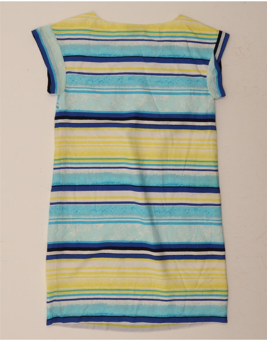 TOMMY HILFIGER Womens Sheath Dress UK 14 Medium Multicoloured Striped Vintage Tommy Hilfiger and Second-Hand Tommy Hilfiger from Messina Hembry 