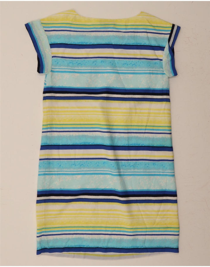 TOMMY HILFIGER Womens Sheath Dress UK 14 Medium Multicoloured Striped Vintage Tommy Hilfiger and Second-Hand Tommy Hilfiger from Messina Hembry 