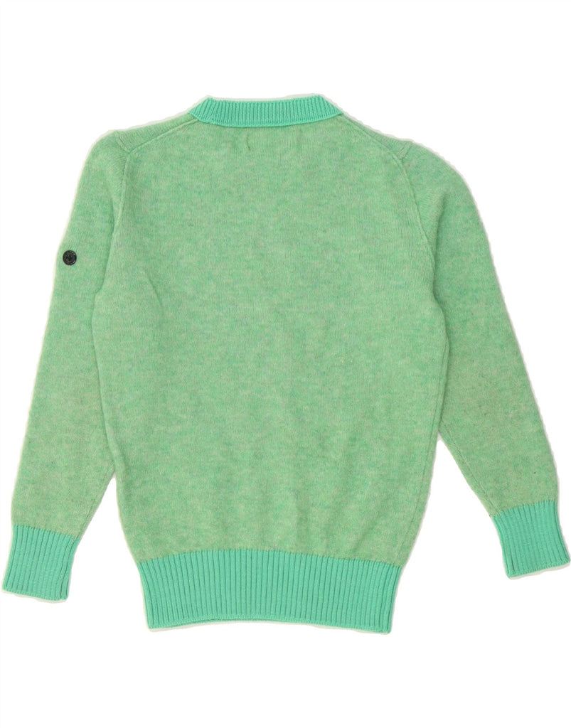 STONE ISLAND Girls Crew Neck Jumper Sweater 6-7 Years Green Vintage Stone Island and Second-Hand Stone Island from Messina Hembry 