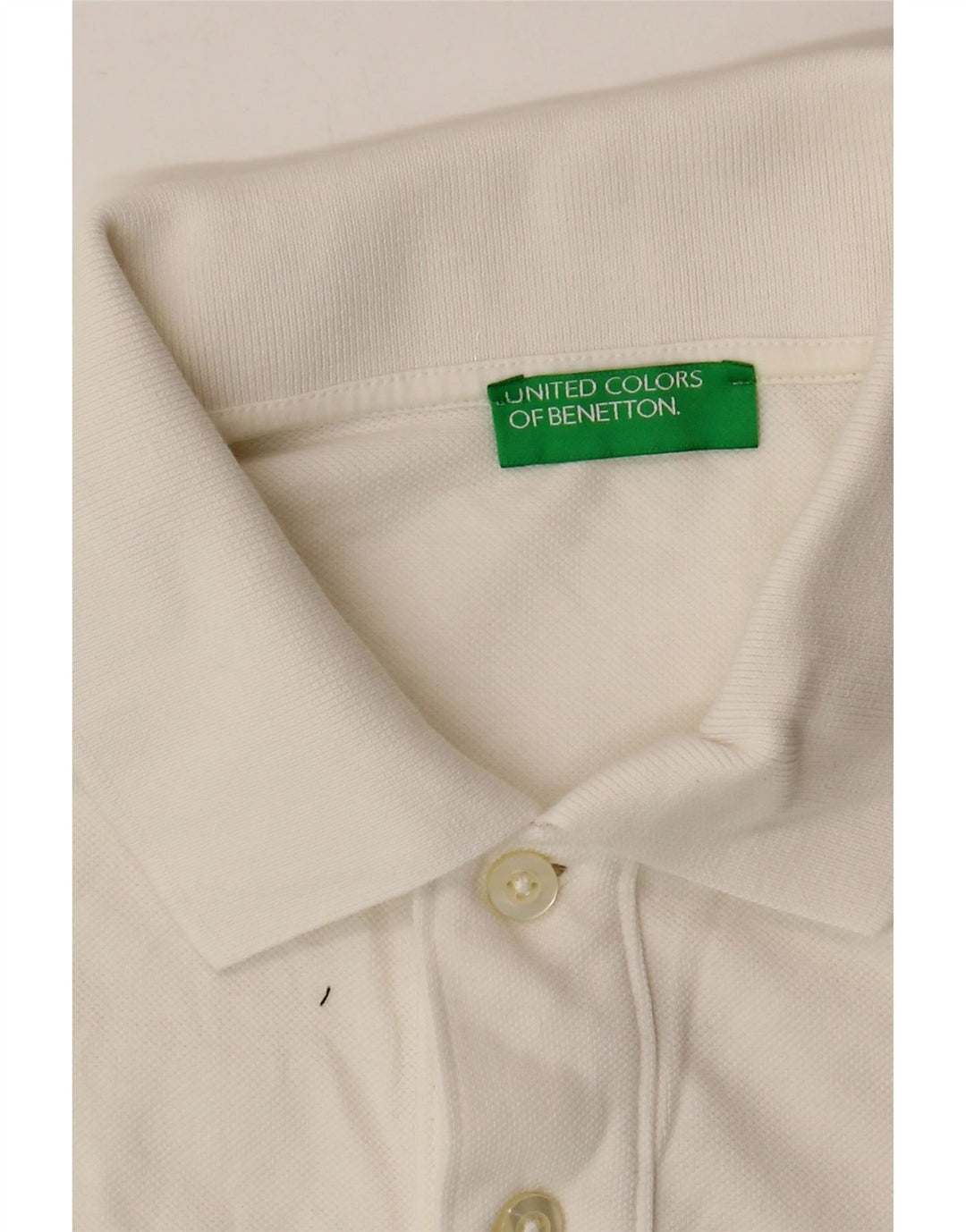 Рубашка поло мужская BENETTON средняя белая