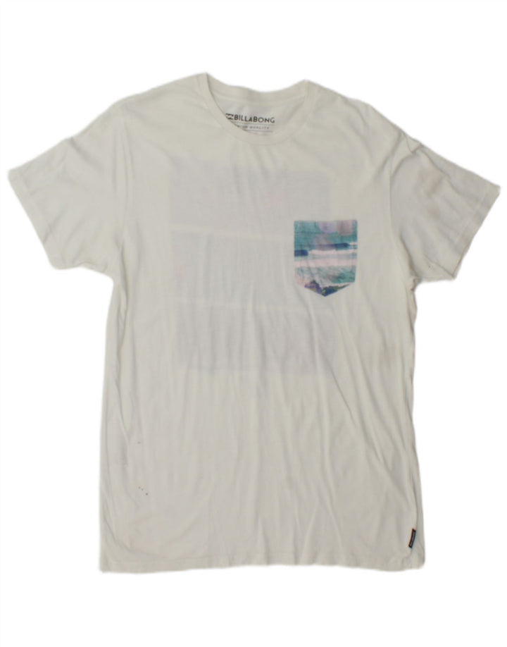Billabong Мужская футболка с рисунком, маленький белый