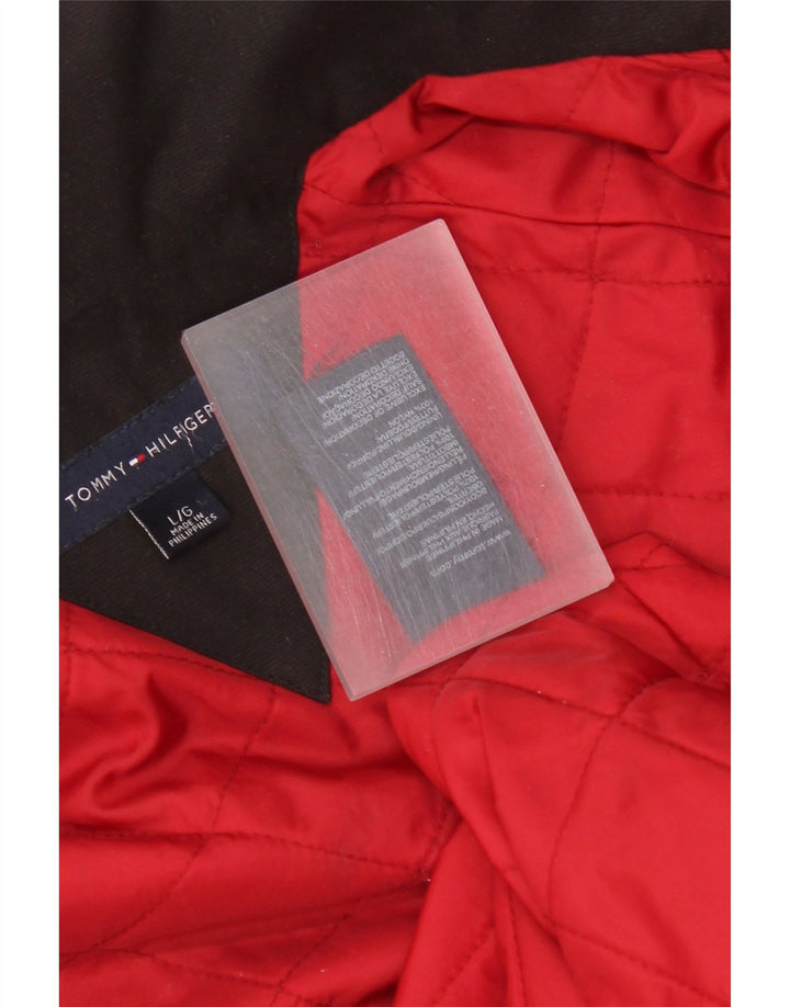 Мужская ветровка с рисунком Tommy Hilfiger UK 40, большая черная