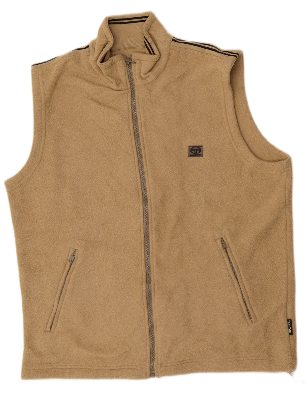Мужской флисовый жилет Sergio Tacchini UK 38 средний бежевый