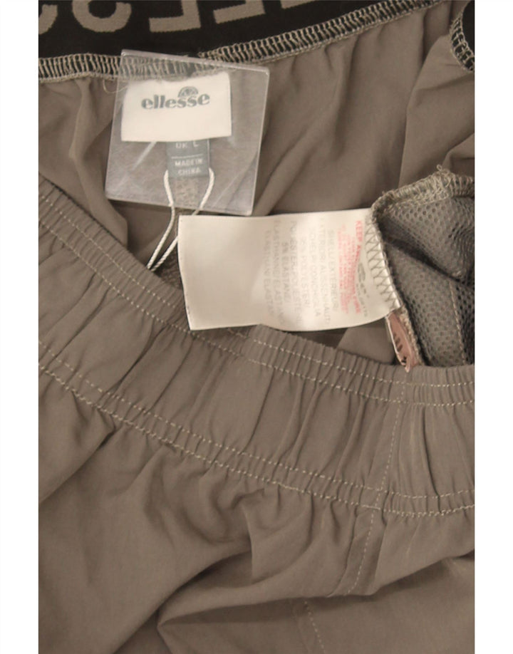Мужские спортивные шорты Ellesse с рисунком, большие серые, полиэстер