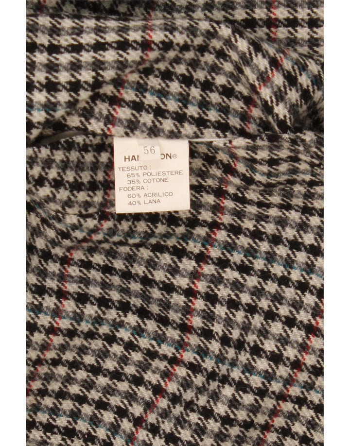 Мужской двусторонний тренч Hamilton IT 56 3XL Серый полиэстер в клетку