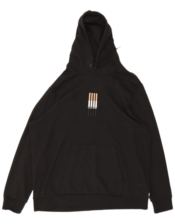 Мужской джемпер с капюшоном Hugo Boss 4XL, черный хлопок