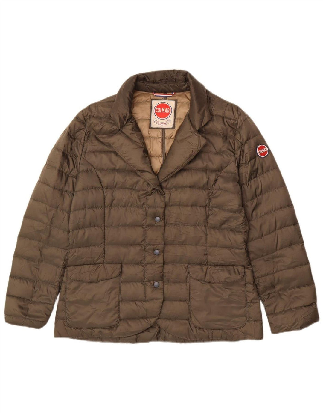 COLMAR Womens Blazer Padded Jacket IT 48 XL Khaki