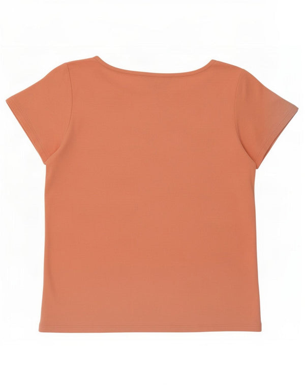 Crew Clothing Женская футболка Top UK 8 Small Pink Cotton