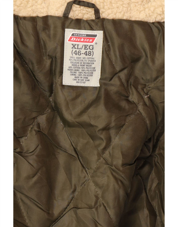 Мужская куртка DICKIES с капюшоном UK 42 XL, цвет хаки, хлопок с цветными блоками