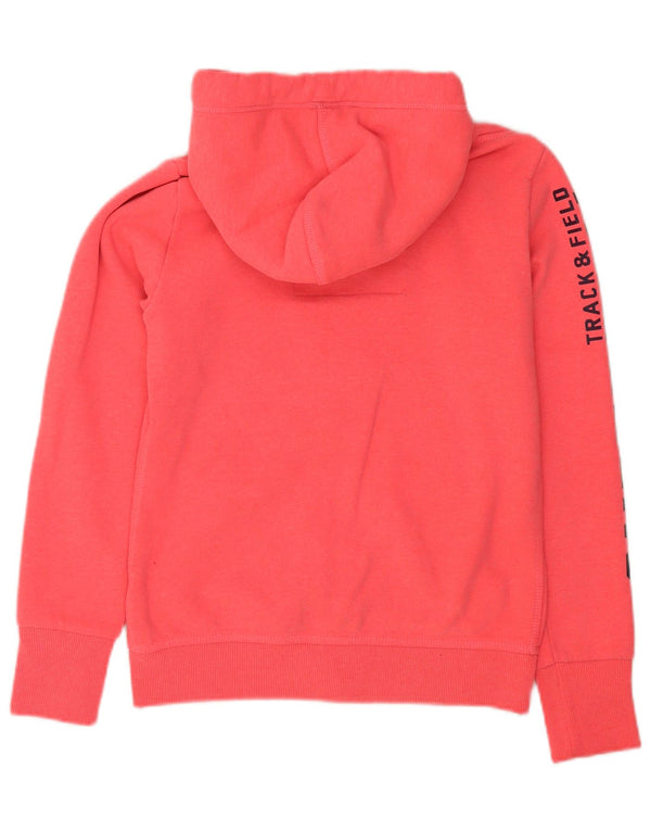 Женский свитер с капюшоном на молнии с графическим рисунком Superdry UK 12, средний розовый, спортивный цвет