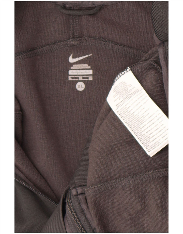 Мужская спортивная куртка Nike XL, серый полиэстер с цветными блоками